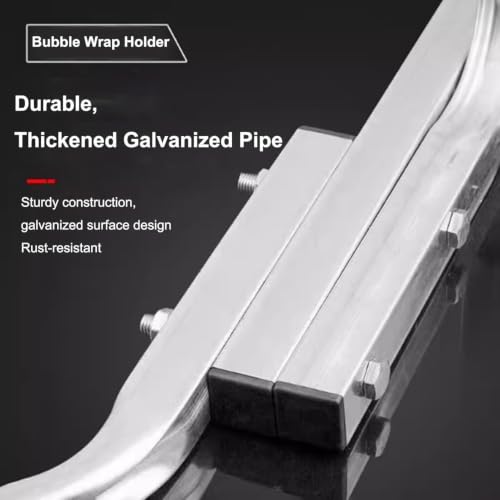 MegLob Wall-Mounted Bubble Wrap Dispenser and Manual Holder for Bubble Cushioning Wrap; Designed for Warehouse Logistics and Suitable for Packaging, Moving, and Shipping,Width80cm