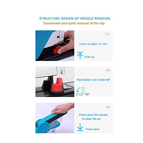fhda Desk Staplers Low Strength Desk Staplers Heavy Duty Desk Stapler 130-210 Sheet Capacity Desktop Stapler Desk Stationery Portable Desktop Staplers Home Office Supplies
