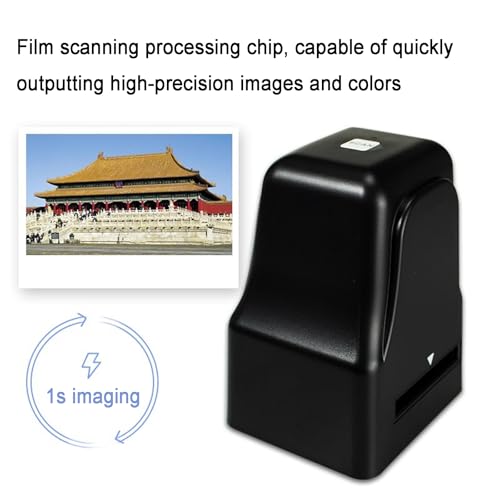 18MP Film Scanner, Slide Digitizer Scanner Viewer, Quickly Convert Negatives & Slides to Digital JPEG Photos, Compatible w/135, 126 Film