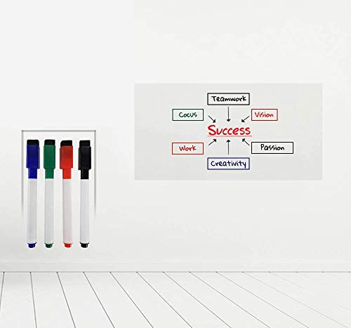 Transparent Dry Erase Film - Removable - Great for- for Walls, Doors, Tables, Cabinets, and More! (24" x 100')