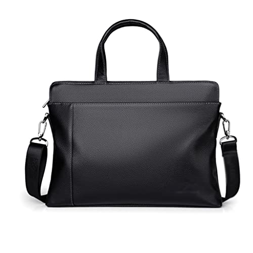 NVEIRGH Briefcase Handbag Large Capacity Laptop Bag Men's Shoulder Messenger