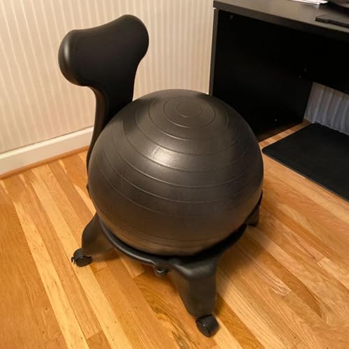 Acivirdde Office Yoga Ball Chair, Exercise Balance Ball Chair, Adjustable for Posture Correction and Muscle Strengthening, Suitable for Office Use.