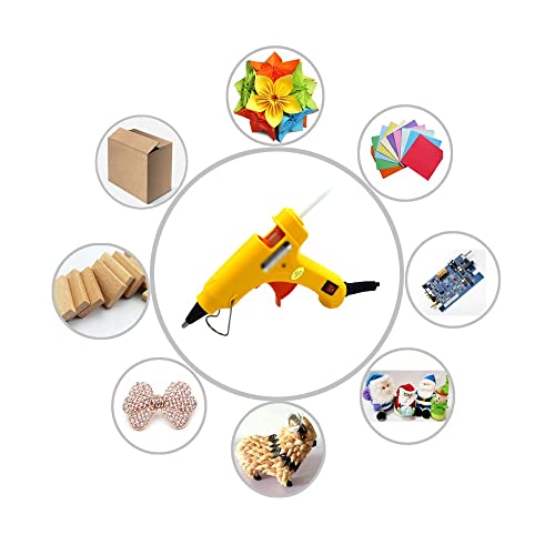 TEOYETTSF 20W Hot Melt Glue Gun with 7mm Stick Industrial Mini Guns Thermo Electric Heat Temperature DIY Tool