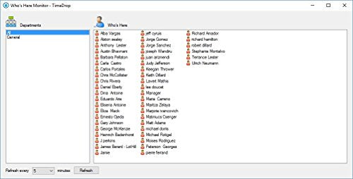 Employee Time Clock Software, Time Attendance Tracker, Secure Punch Clock In & Out, No Monthly Fees, Free Support & Updates, Unlimited User Profiles, Download & CD - TimeDrop by LotHill