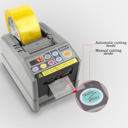 Automatic Tape Dispenser, Electric Multi-Material Cutter, Anti-Static ABS Housing for 6-60mm Width Tape/Foil, Max Cutting Length 999mm,Not Fit Extra-Thick Rigid Sheets