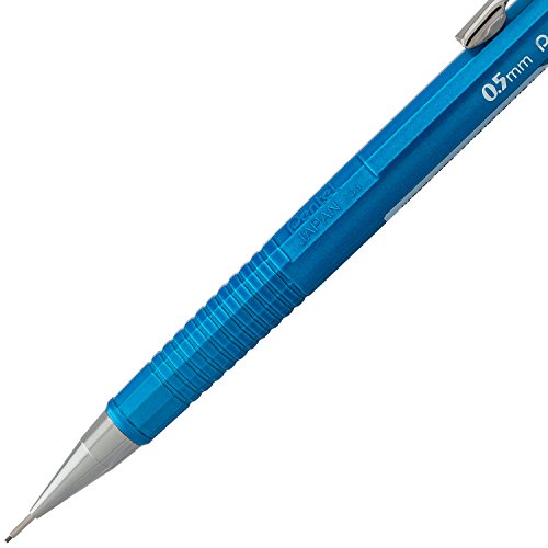 Pentel Sharp Mechanical Pencil, (0.5mm), Metallic Blue Barrel, Box of 12 Pencils (P205MC)