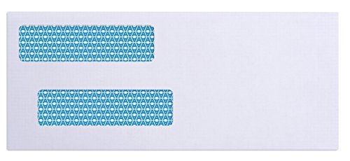 Aimoh#8 Security Envelopes Business Envelopes Double Window Flip&Seal 2500