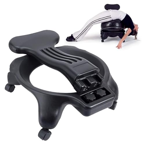 Exercise Ball Chair Base with Fold Back, Replacement Exercise Ball Chair Frame Only, Yoga Stability Balance Ball Seat for Improves Posture