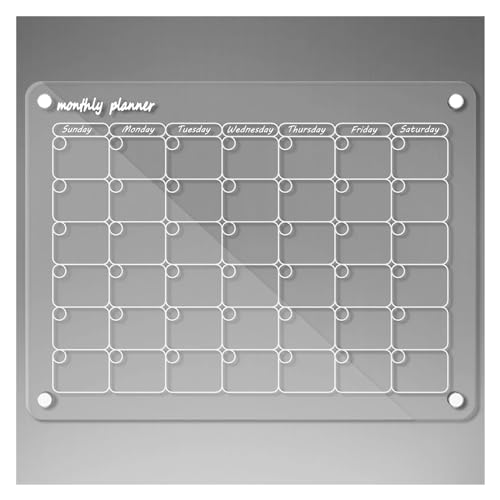 Magnetic Calendar Fridge Board Reusable Planning Whiteboard(Calendar)