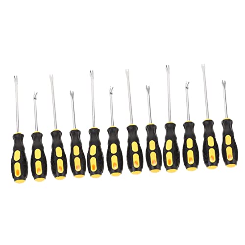 8 pcs spudger Tool pry bar Tool Nail Tool Office Staple Pullers Labor Saving Staple Removers Tools Office Accessories Nail Puller Tack Puller Rubber Handheld Office Supplies (As Shownx3pcs 26X3