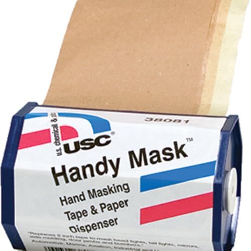 U. S. Chemical & Plastics USC-38081 Handy Mask Tape & Paper With Dispenser 12/display Box