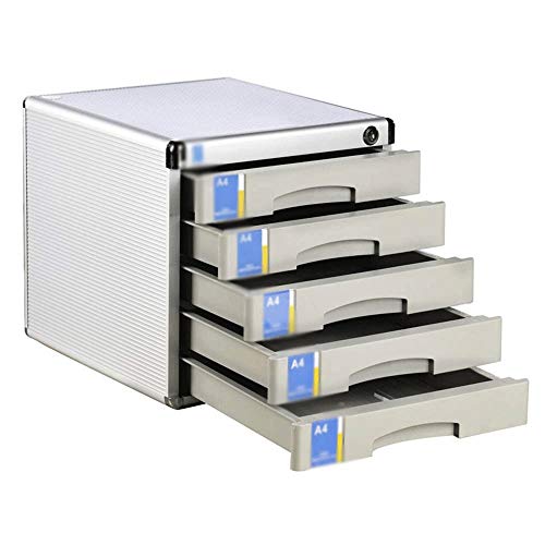 AFPSDLFJDLS File Manager- File Folder Racks Holders Locked Drawer File Cabinet Multi-Layer Desktop Finishing File Rack Office Storage Box
