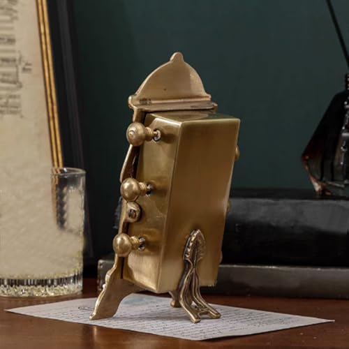 MJDHS Vintage Brass Mechanical Desktop Calendar, Decorative Item - Creative Pure Copper Home Decor, Practical And Minimalist Nordic Style Office And Home Decoration, Adding A Touch Of Ritual To Life