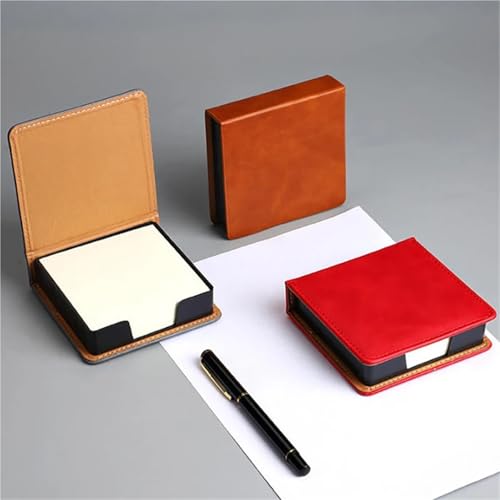 4PCS PU Note Holder Desk Organizer Brick Style Sticky Note Box 180 Pages
