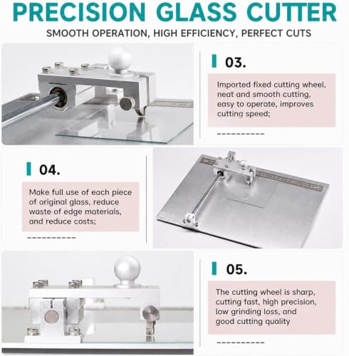 XIVUIFOI Lab Glass Cutting Table for Conductive Substrates Ito Fto Azo Quartz Wafer. Quick assembly and adjustments allow scoring small samples (35x25cm/13.8x9.8in)