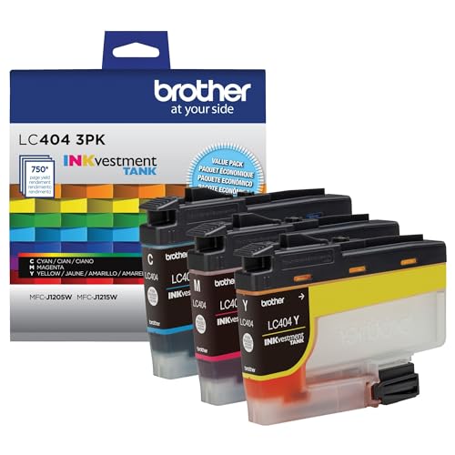 Brother LC4043PKS of Standard Yield Cyan, Magenta and Yellow -Ink -Cartridges(Pack of 3)
