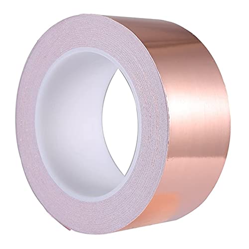 ZTBH Hot Melt Glue Sticks Copper Foil Tape 30mm x 50mm, for Shielding Conductive Adhesive, for Electrical Repairs Melt Glue Stick