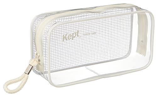 Kept Raymay Fujii KPF9021SR Pencil Case, Clear Pen Pouch, Off-White
