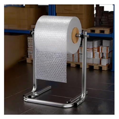 XDRGOOIUY Bubbles Wrap Roll Dispenser, Standing Wrapping Roll Bubble Cushioning Holder for Packing Moving