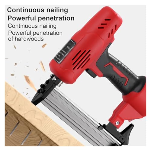 Oil-Free Pneumatic Staple Gun Heavy-Duty Stapler 2600W 220V Electric Nail Gun Portable Wood Frame Stapler Furniture Frame Nailer Woodworking Tools(F30)