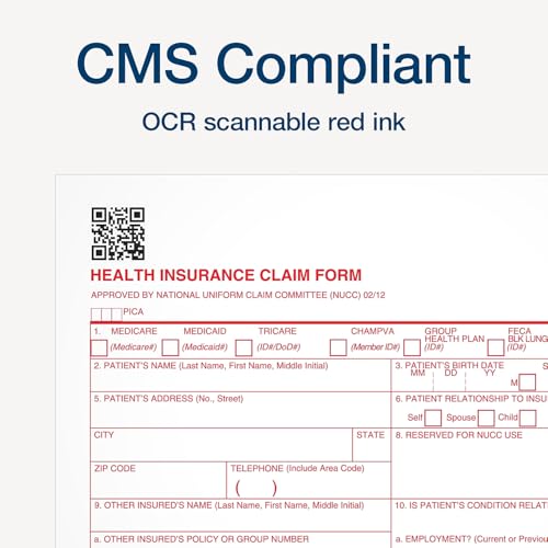 TOPS 50126RV Centers for Medicare and Medicaid Services Forms, 8 1/2 x 11 (Pack of 500 Forms)