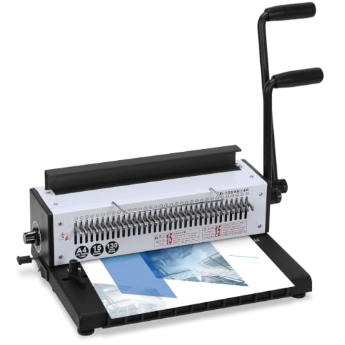 1500B34R Wire Binding Machine Iron Ring A4 Paper Binder Tool