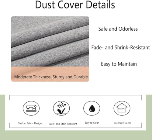 Dustproof Safe Box Dust Cover with Zipper Pull and Front Opening, Gun Safe Full Cover, Hidden Gun Cabinet Cover for Washing Machine/Stereo Equipment/St(Size:55.12" H x 22.64"W x 22.04"D,Color:style1)
