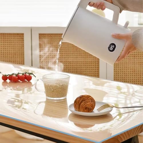 68x88 in Office Desk Blotter Mat Clear Plastic Table Protector Cover Pad PVC Transparent Topper Surface Proection Pad Anti Scratch Table Mat Glass Dinner End Waterproof Easy Clean