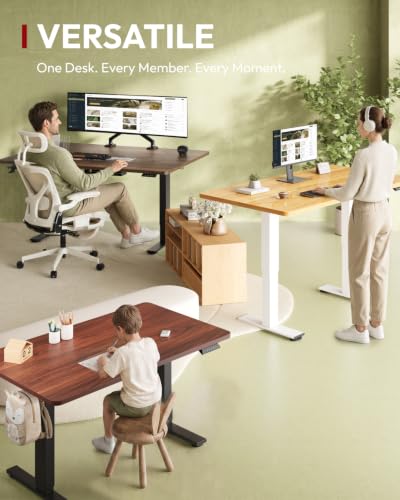 SANODESK 1'' Thick One-Piece 55 x 28'' Height Adjustable Standing Desk