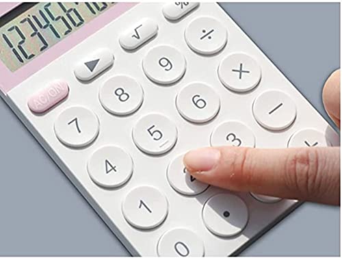 MWxpoSediR Desktop Calculator,Office calculators, Standard Basic Standard Function Calculator with 12 Digits Display Small Portable Portable Desktop Dual Power Calculator Calculator (Color : Natural)