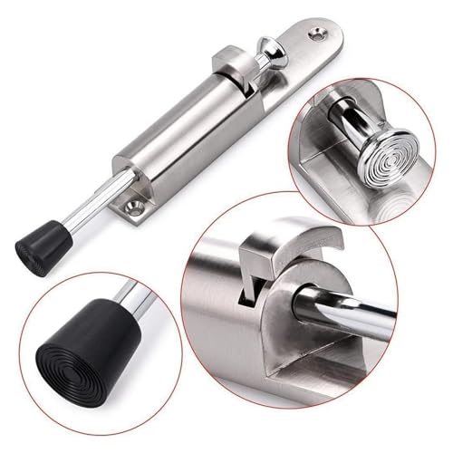 1-5pcs Adjustable Door Stopper Spring Loaded Telescopic Position Zinc Alloy Heavy Duty Door Locks Holder Stop Wall Protector