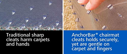 ES Robbins Extra High Pile Carpet ChairMat, Rectangle 60"x72" Beveled Edge