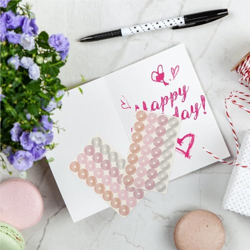 Hole Reinforcement Stickers Reinforcement Labels for Holes 64 Sheets Paper Stickers Self Adhesive Binder Ring Hole Protectors