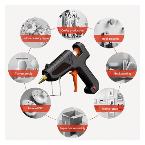 Hot Glue Gun, 150W Hot Melt Glue Gun 11mm Sticks Industrial Guns Heat Temperature Thermo Electric Repair Tool DIY Electrothermal,cordless hot glue gun