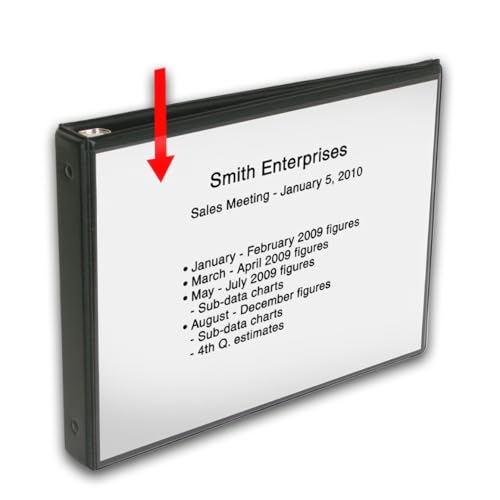 StoreSMART - Flip Chart Easel Presentation Binder - Portrait/Vertical - Black- 20-Pack - VH430-20 (Sheets not Included)