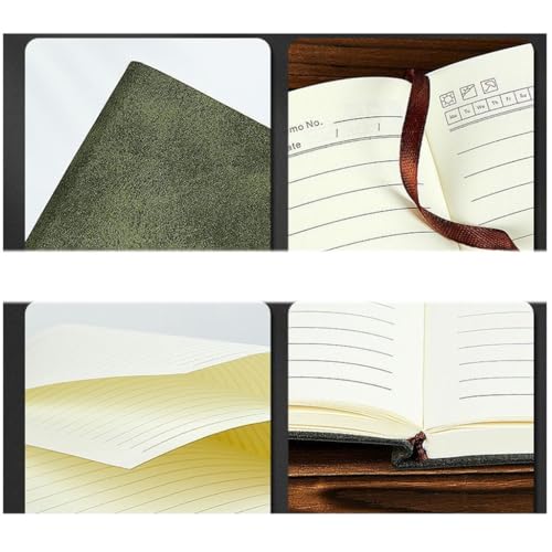 KMHJFXX Thick A5 Retro Notebook College Student Diary Work Record Stationery Supplies