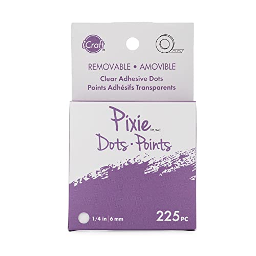 iCraft 12 Packs: 225 ct. (2,700 Total) Pixie Clear Adhesive Dots