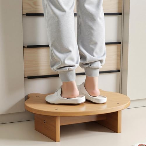 Foot Rest for Under Desk At Work,Ergonomic Footrest for Office,Solid Wood Frame 150kg Load Capacity,to Improve Posture(Color-2,50x30x13cm)
