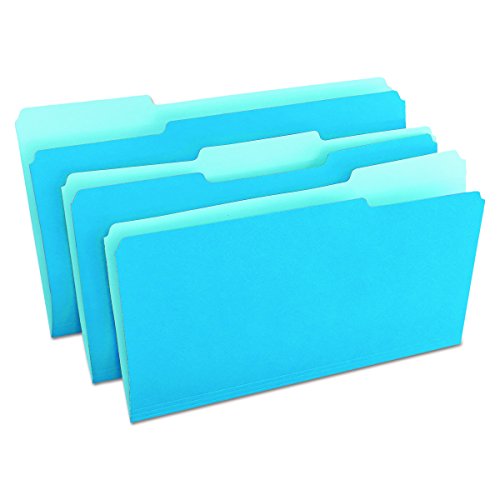 Universal One Bright Top Tab Classification Folder, Blue/Light Blue (10521)