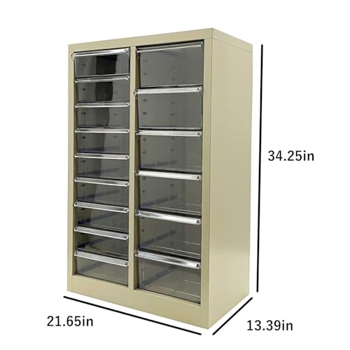 Yokoma File Cabinet 15 Drawers Vertical Document Storage Cabinet Paper Organizer for Home Office