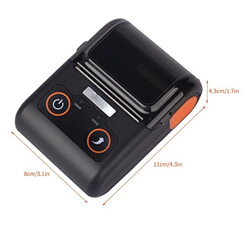 WERTGHJ Portable Receipt Printer 58MM Thermal Mobile POS BT Connection Compatible with Windows Android iOS