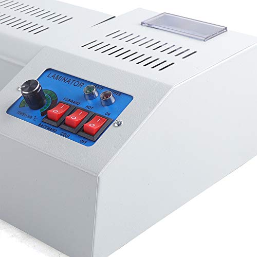 laminator Machine, TBVECHI Laminating laminator Machine, 110V 600W A3 A4 Rollers System Thermal Hot Cold Film Laminating Laminator Machine