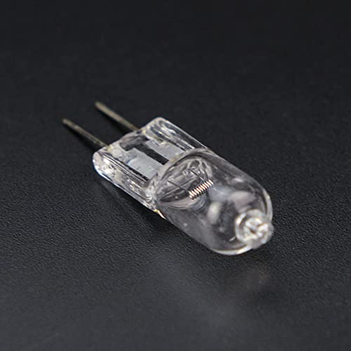 ZTBH Microscope Accessories Kit Halogen Bulb 5PCS G4 6V Halogen Lamp Bulb Beads 5W 10W 15W 20W 25W 30W Microscope Illuminators Microscope Slides(25W)