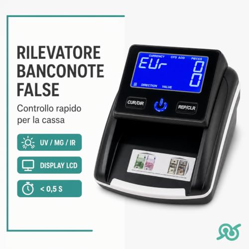 TEMPO DI SALDI Upgradeable Portable Professional False Banknote Detector and Counter