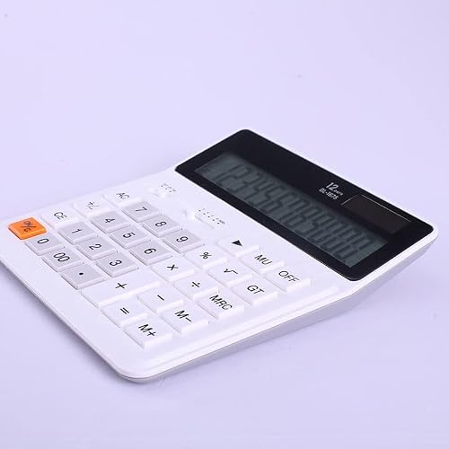 VZDUYHJ Desktop Calculator Financial Accounting Office Solar 12-Digit Large Screen Power Portable