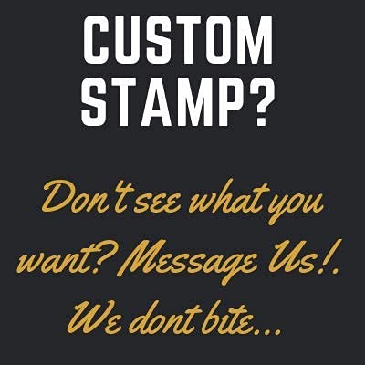 2" Logo Stamp - Custom Stamp - Personalized Business Stamp Self-Inking Black Red Blue Black Ink - Custom Round Text Business Stamp Large 2 Inch Stamper