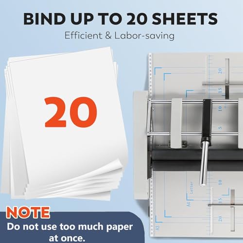 Xghwnpd Electric Paper Folder, Linear Automatic Stapler, A3 Binding and Creasing for Efficient Office, School and Home Use