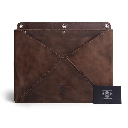 Leather At Home Wall File Organizer, Leather Wall Organizer for Office, Hanging Wall File Holder/Mail Organizer, Stylish Leather Folder for Wall, Office Wall Mounted File Organizer, Wall Hanging File