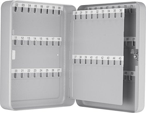 winbest Barska Key Lock Box 90/57 /50 Capacity, Key Holder Wall Mount Lockbox, Steel Key Organizer Cabinet for Home, Office, Property Managers and Rental Hosts (90 Key Position)