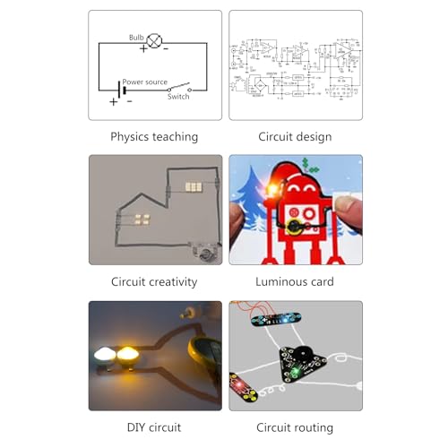 TWAMYCKN Conductive Pen for Circuit Drawing and Repair, Electric Paint Marker for Electronics Education and Project Development